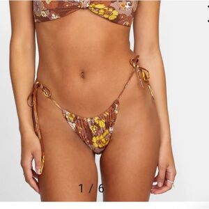 RVCA Earth Bloom Medium French Bikini Bottom